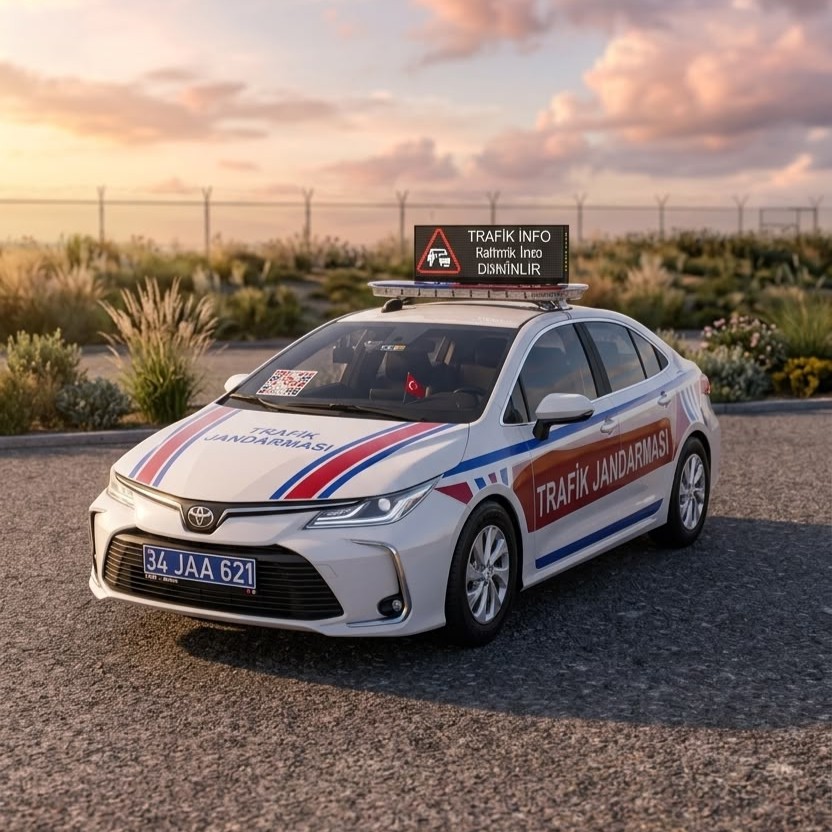 Trafik Toyota Corolla